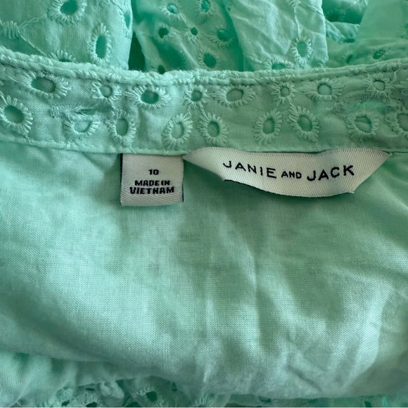 Janie & Jack Eyelet Flutter Sleeve Dress Size 10 EUC - Picture 6 of 7